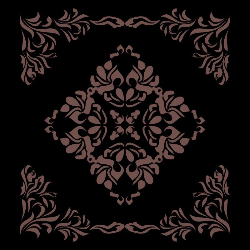 Ornamental dark element for decor