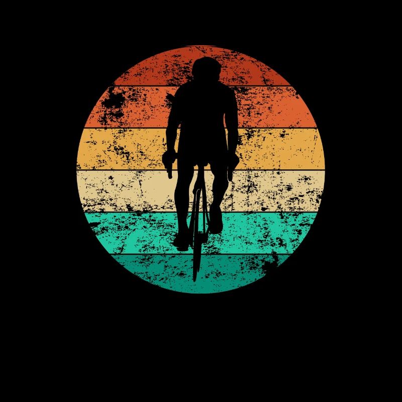 Vélo rétro drôle cycliste