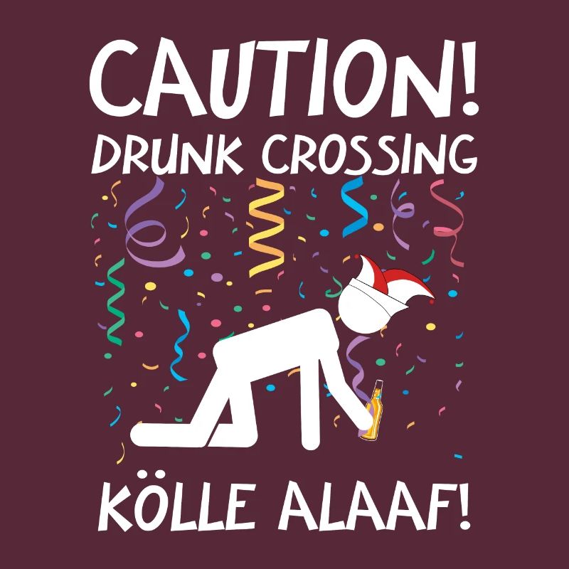 Carnival Costume Kölle Alaaf Cologne Caution Drunk