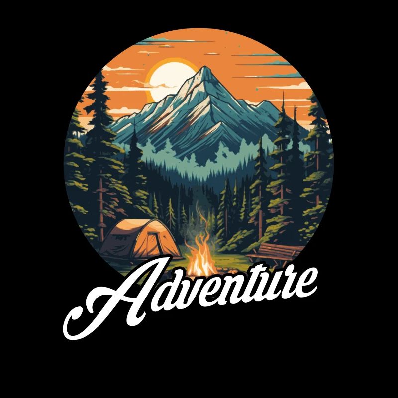Aventure de trekking dans la nature de la forêt