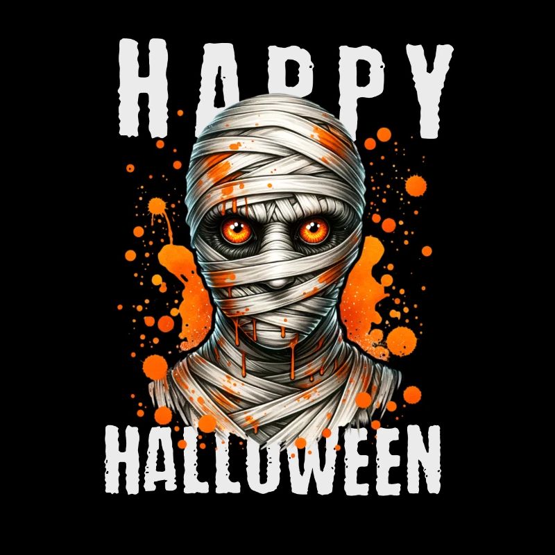 Joyeux Halloween Momie Art graphique