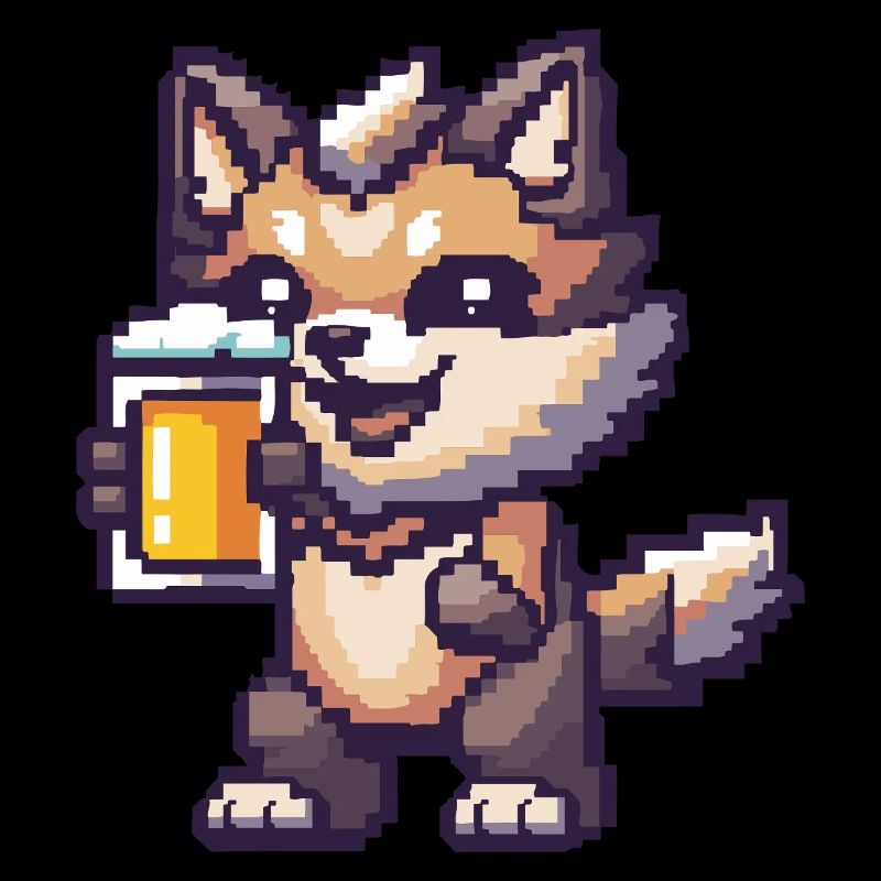 Wolf Pixel Bier