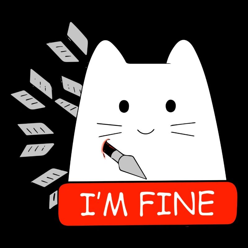 Ich bin gut Katze lustig