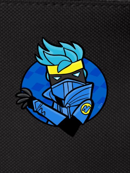 A blue ninja character