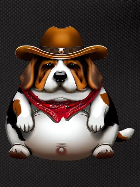 Fat Beagle Cowboy