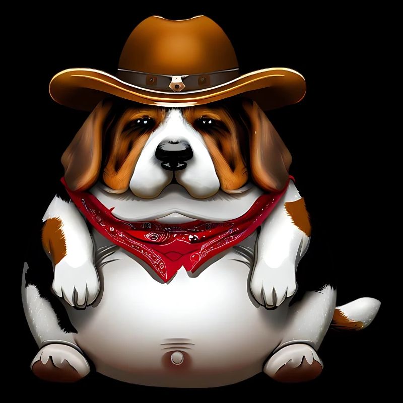 Fat Beagle Cowboy
