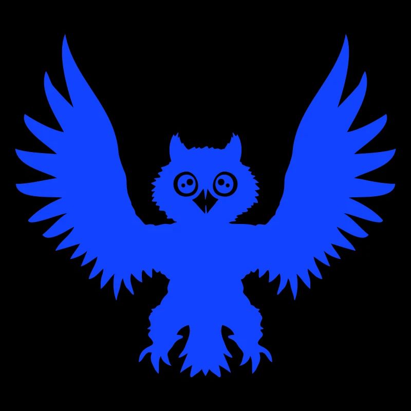 Owl Bird Eagle Owl Raven Black Crow Flying Comic