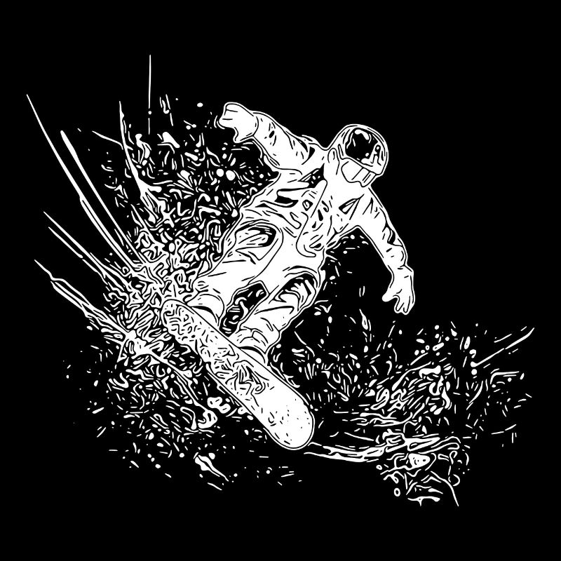 Snowboarding Jump Style Cooler Snowboard Move