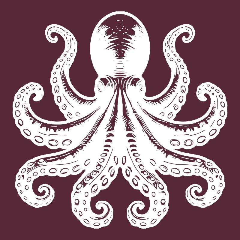 Grim Squid Octopus avec huit bras
