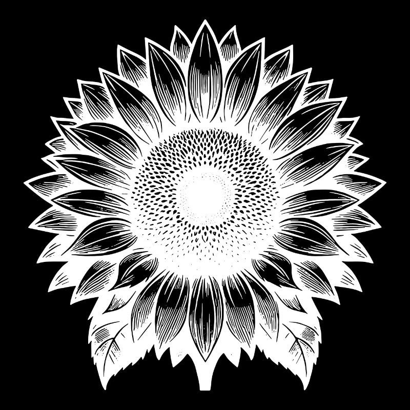 Large Blooming Sunflower