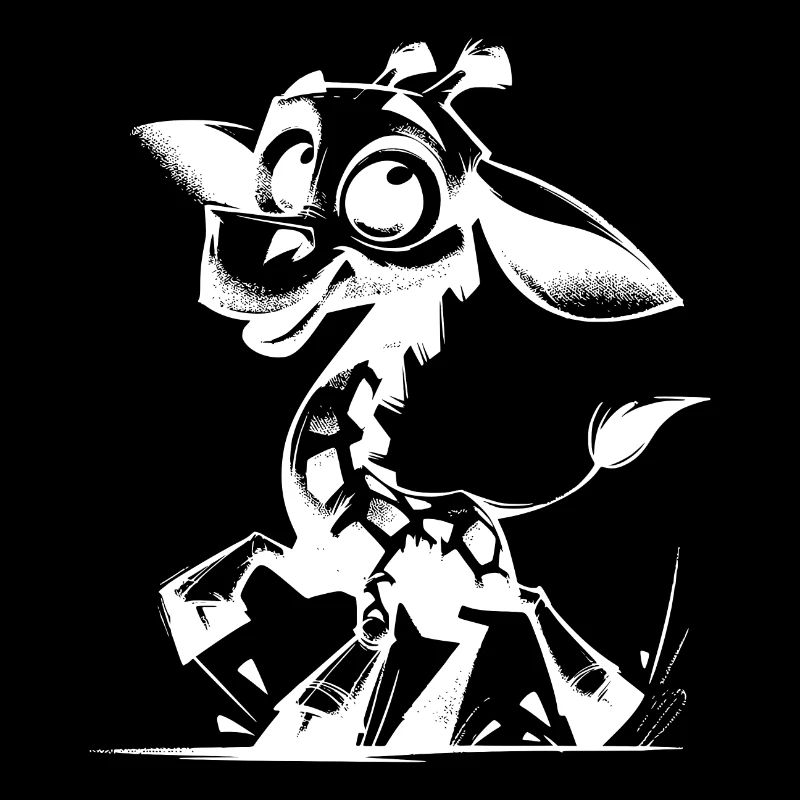 Dessin d’un petit bébé girafe mignon