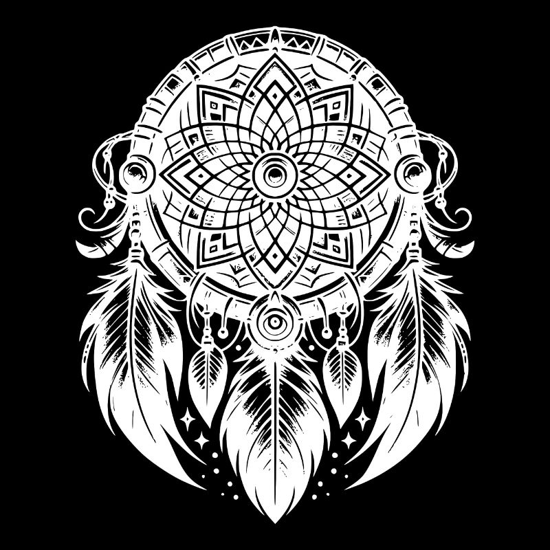 Old Dreamcatcher Cult Object Feather Style