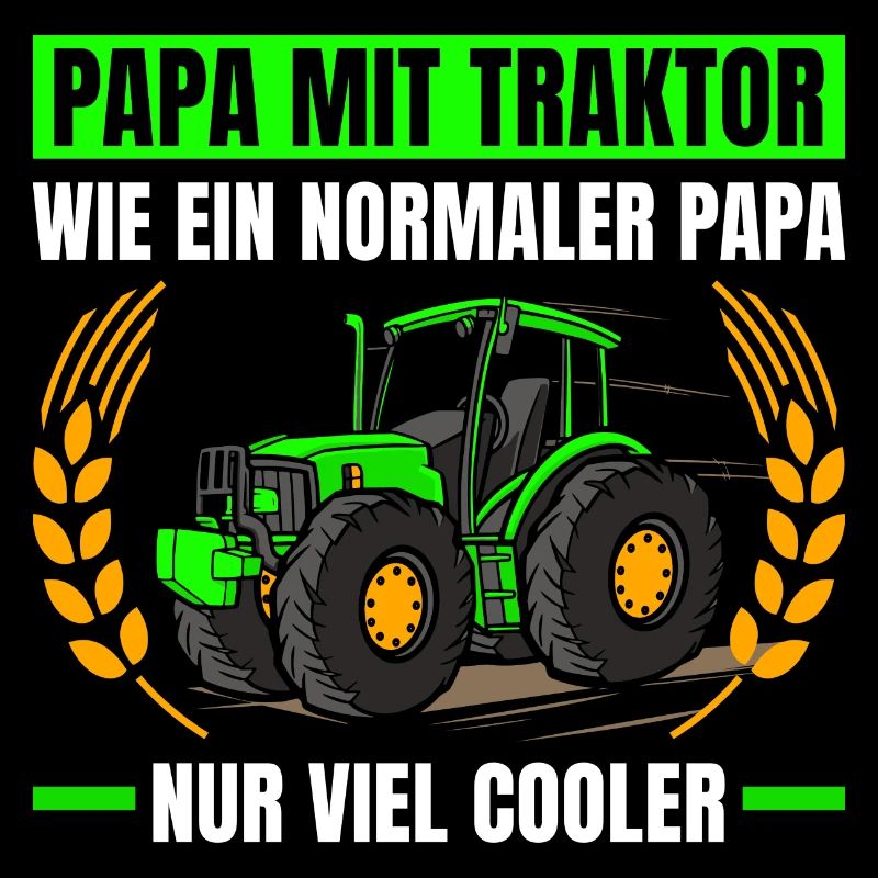 Landwirtschaft Papa Mit Traktor Trecker