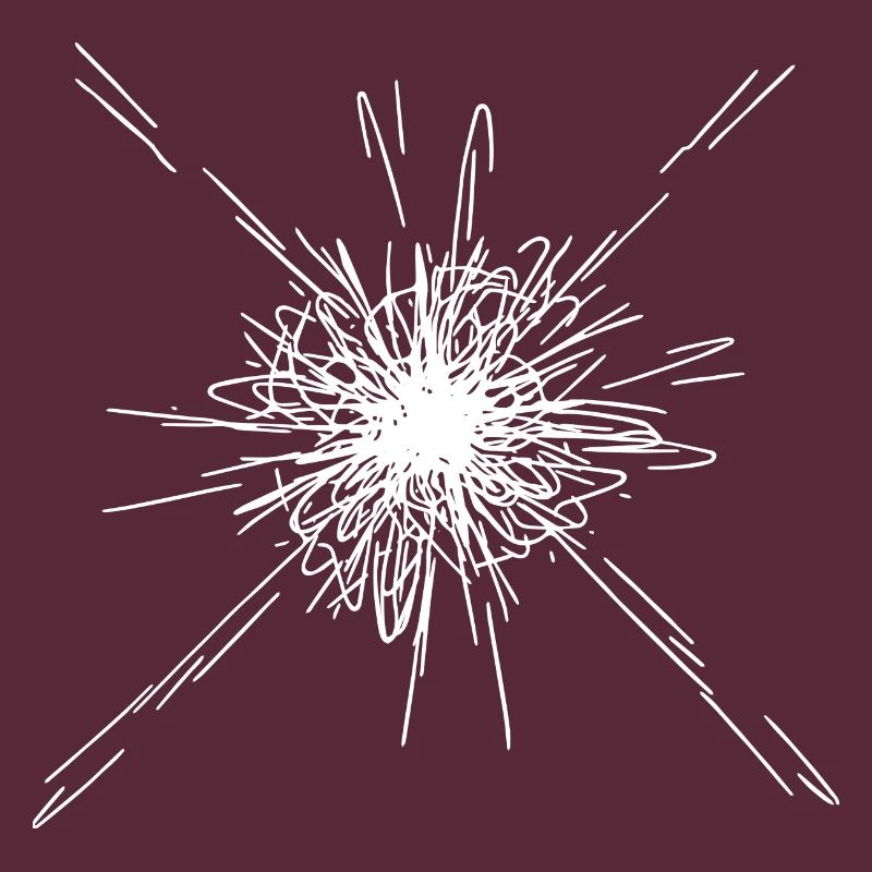 Motif de lignes d’explosion de mandala