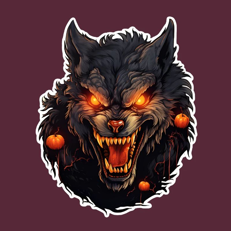 Werwolf mit Halloween