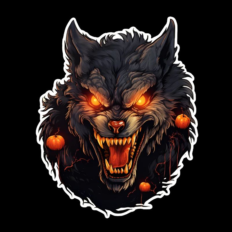 Loup-garou avec Halloween