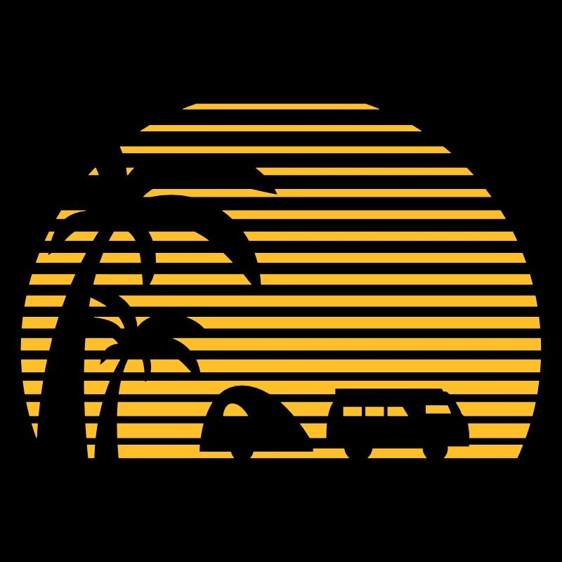 Campeur Sun bus Palms surf vacances plage plage