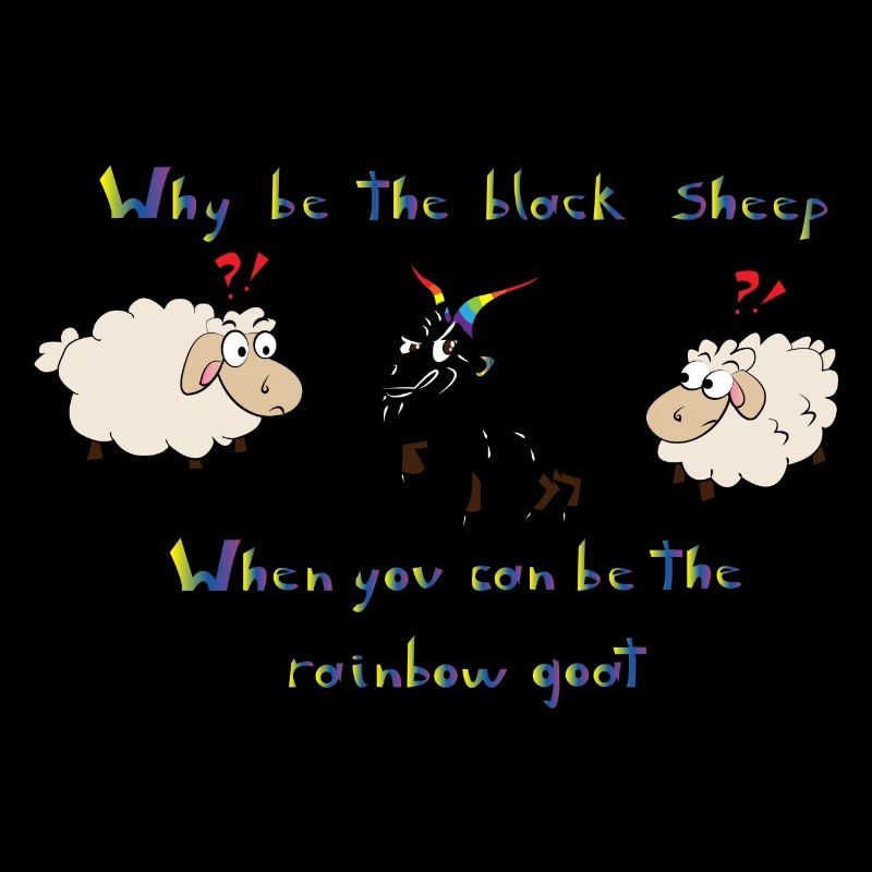 Rainbow goat