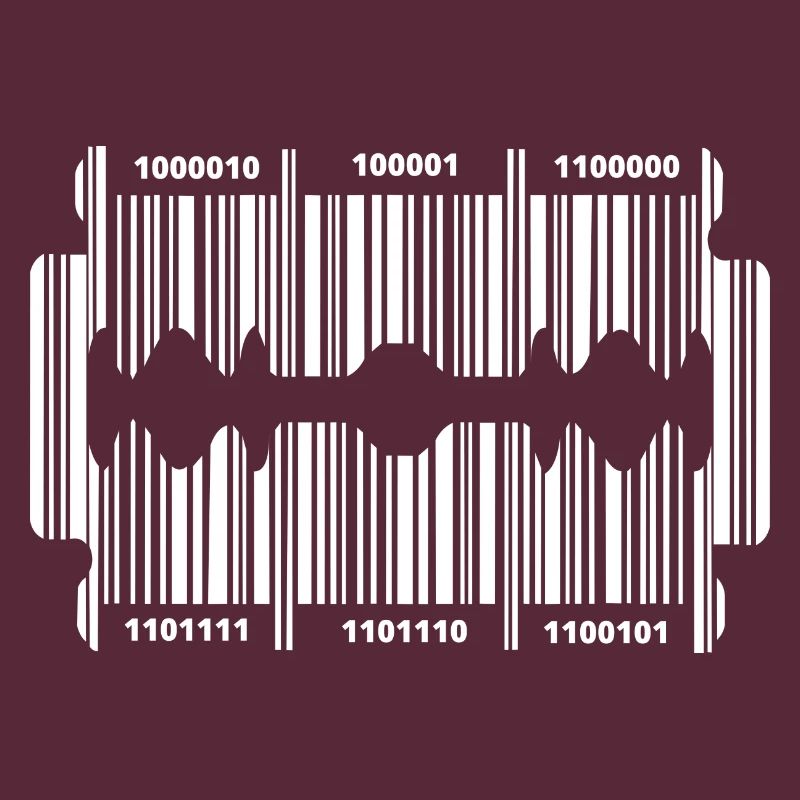 Razor blade with code