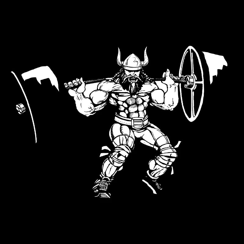 Wikinger Viking Bodybuilder Training Gym