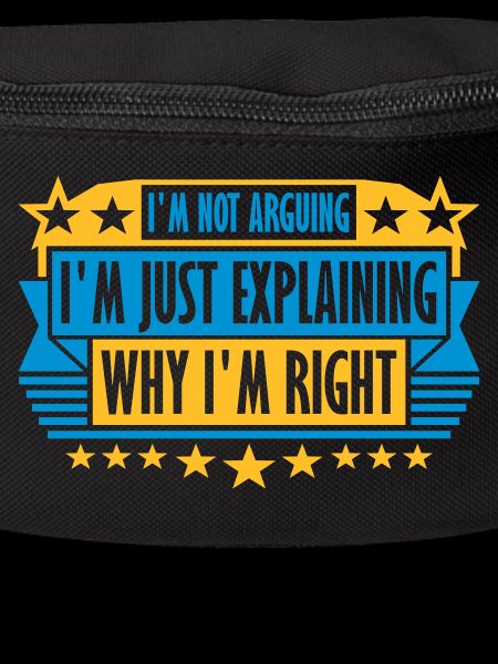 I m not arguing