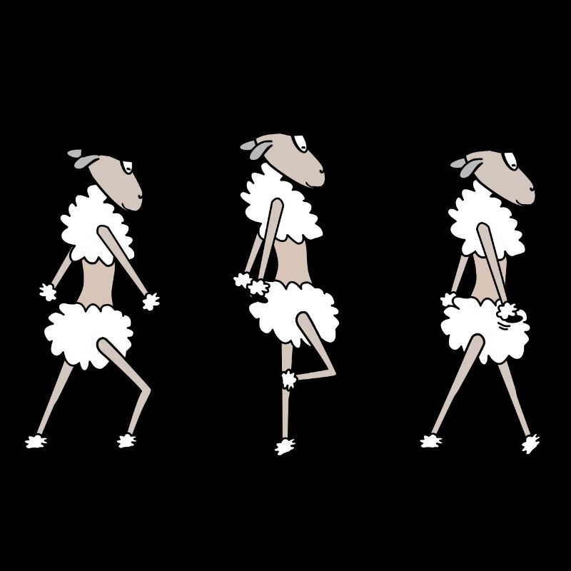 Moutons de danse aléatoire
