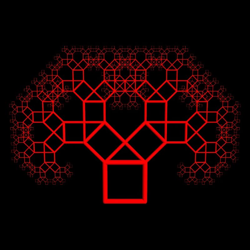 Pythagorasbaum rot