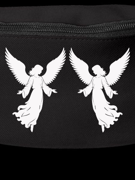 Double Angel Wings Silhouette