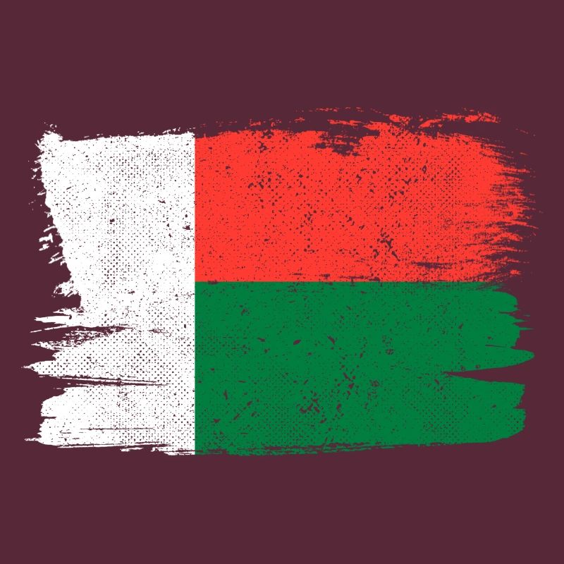Drapeau de Madagascar Drapeau Paix Vintage