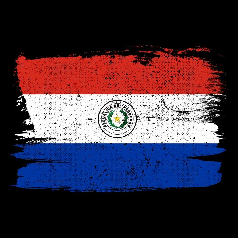 Drapeau du Paraguay Drapeau de la paix Vintage