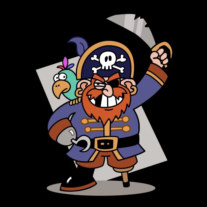 Écart de dent de pirate avec agallo de couleur