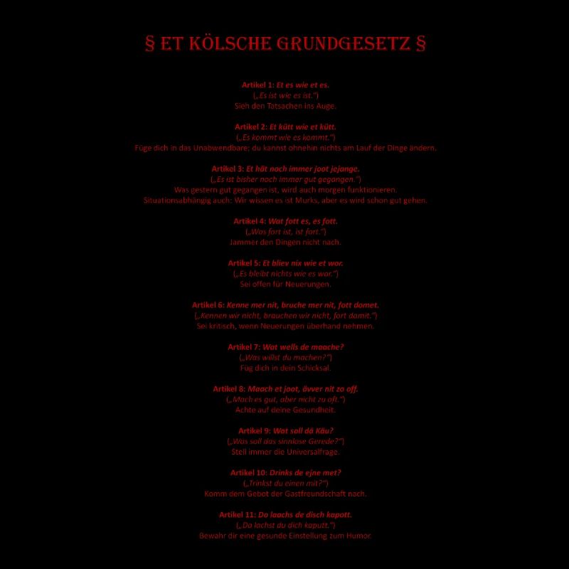 Et Kölsche Basic Law - Et Kölsche Basic Law