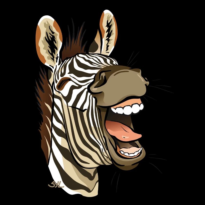 Zebra lachen