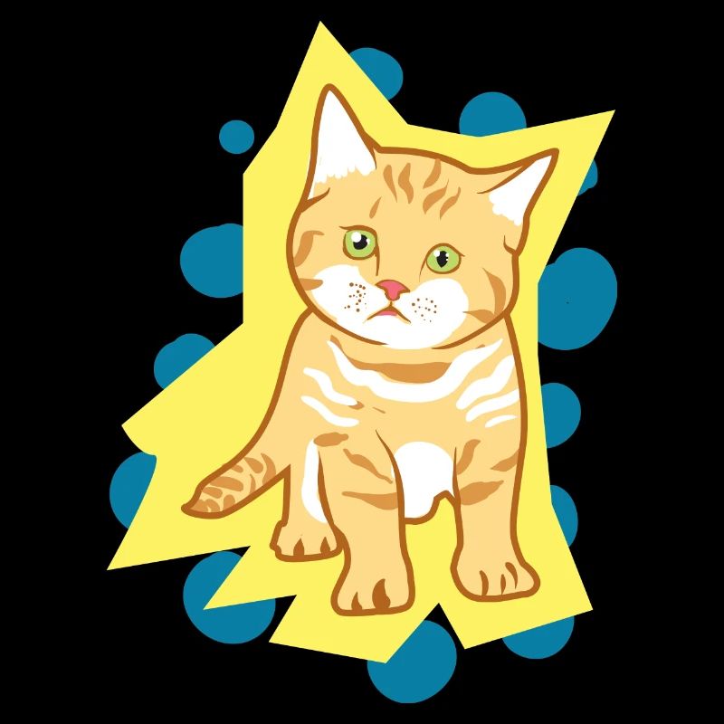 Doux chat triste bébé