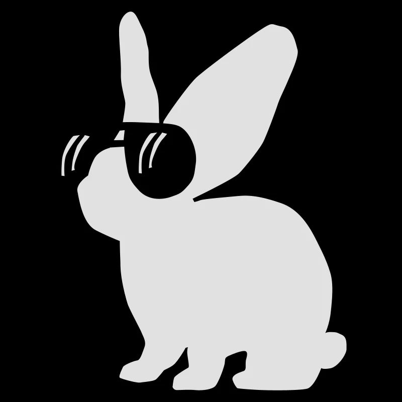 Hase mit Brille
