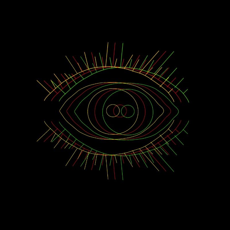 Eye with 3D efffect