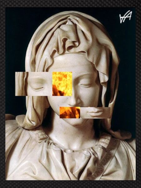 Pietà Michelangelo Fiamme