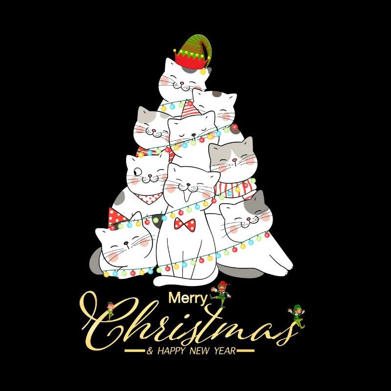 Cats Christmas tree