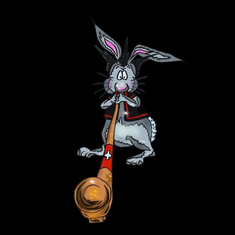 Franz the Rabbit plays the alphorn wonderfully