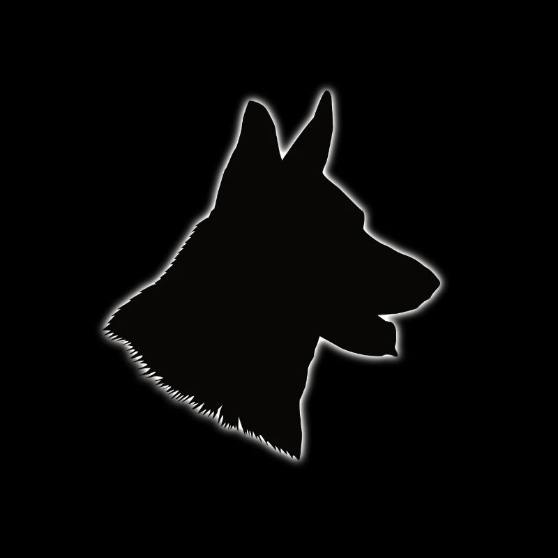 Dog head German Shepherd