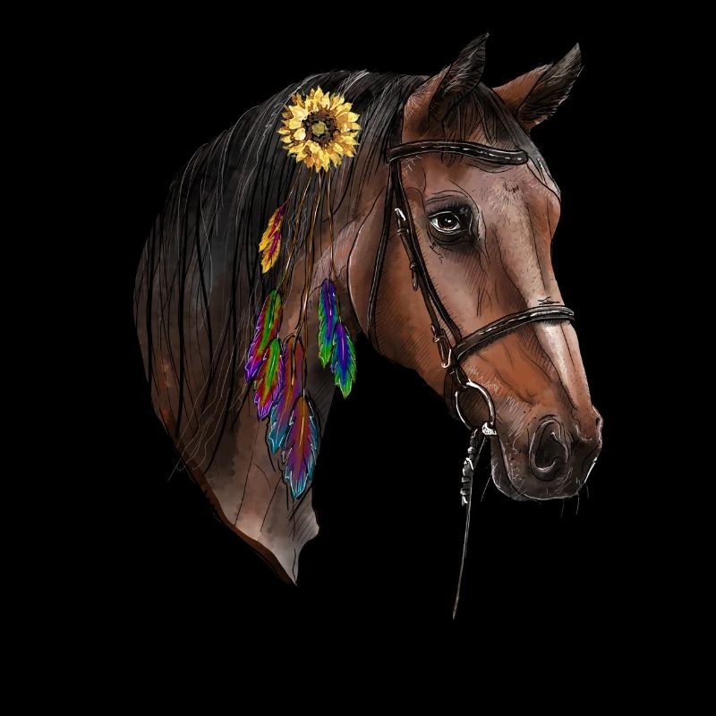 Cheval aquarelle