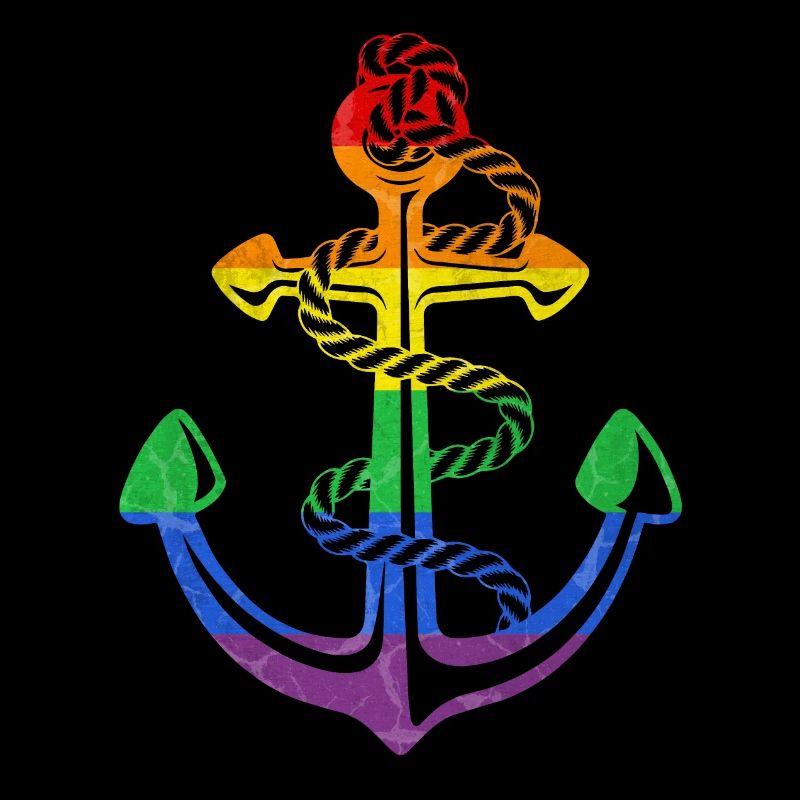 Arc-en-ciel Ancre LGBT Drapeau