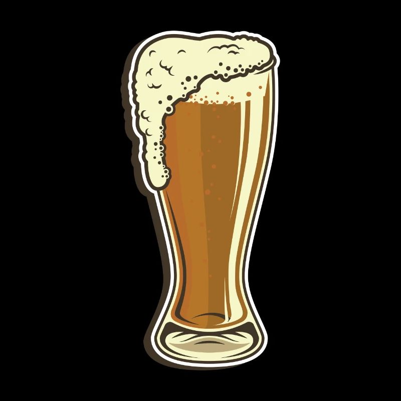 Weizenbier Glas mit Schaum Perfektes Bier