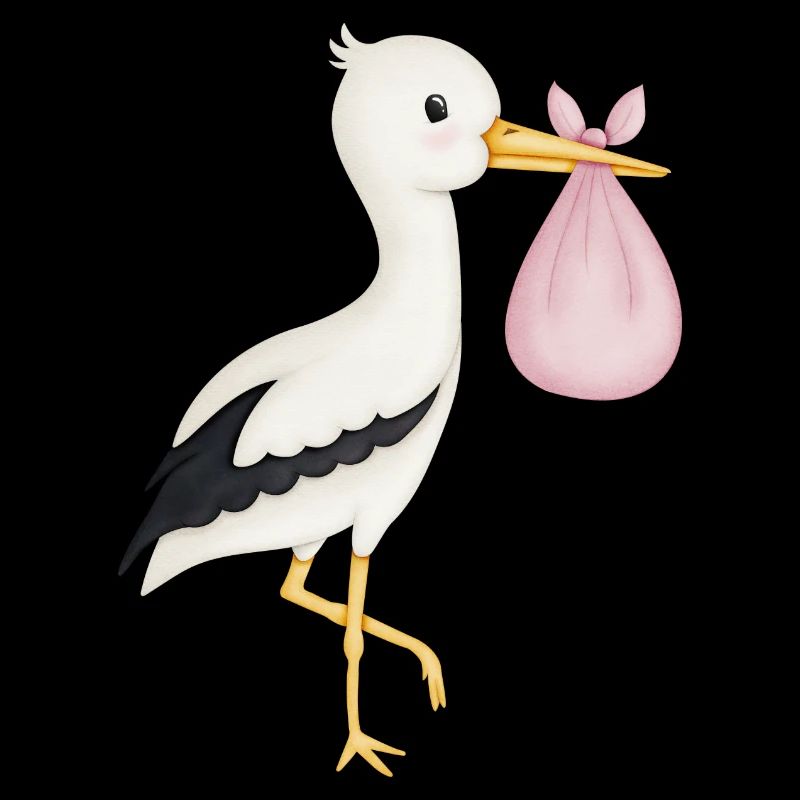 mignon cigogne rose