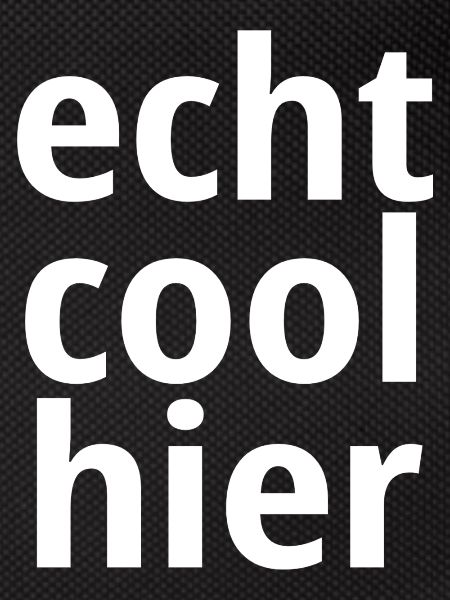 Echt cool hier