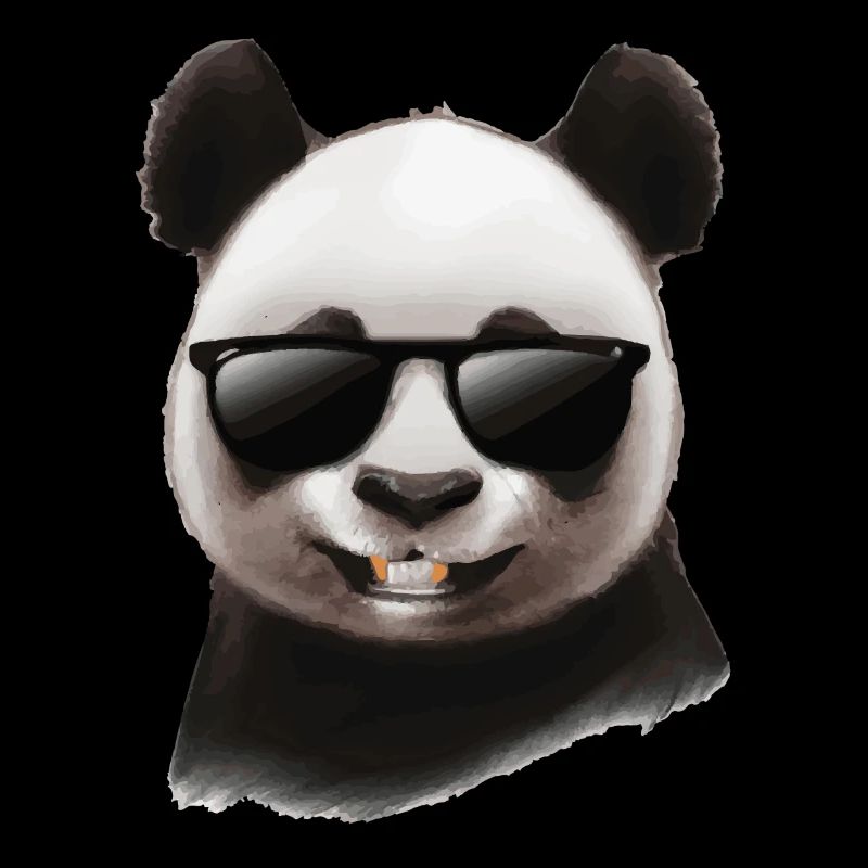 Panda mit Sonnenbrille Cool und Lustig Geschenk
