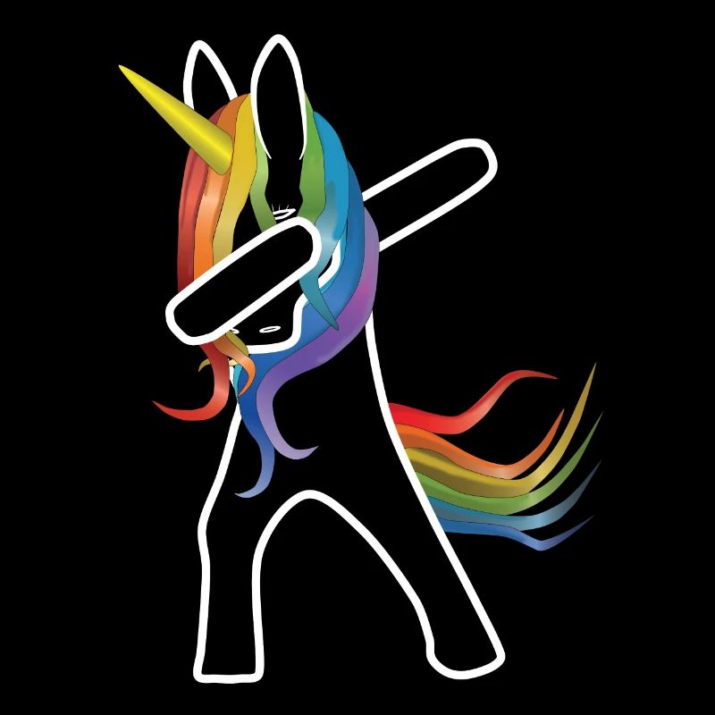 Licorne dabbing transparent