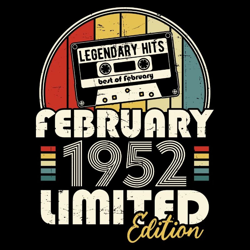 Februar 1952 Vintage Geburtstag Retro Geschenk