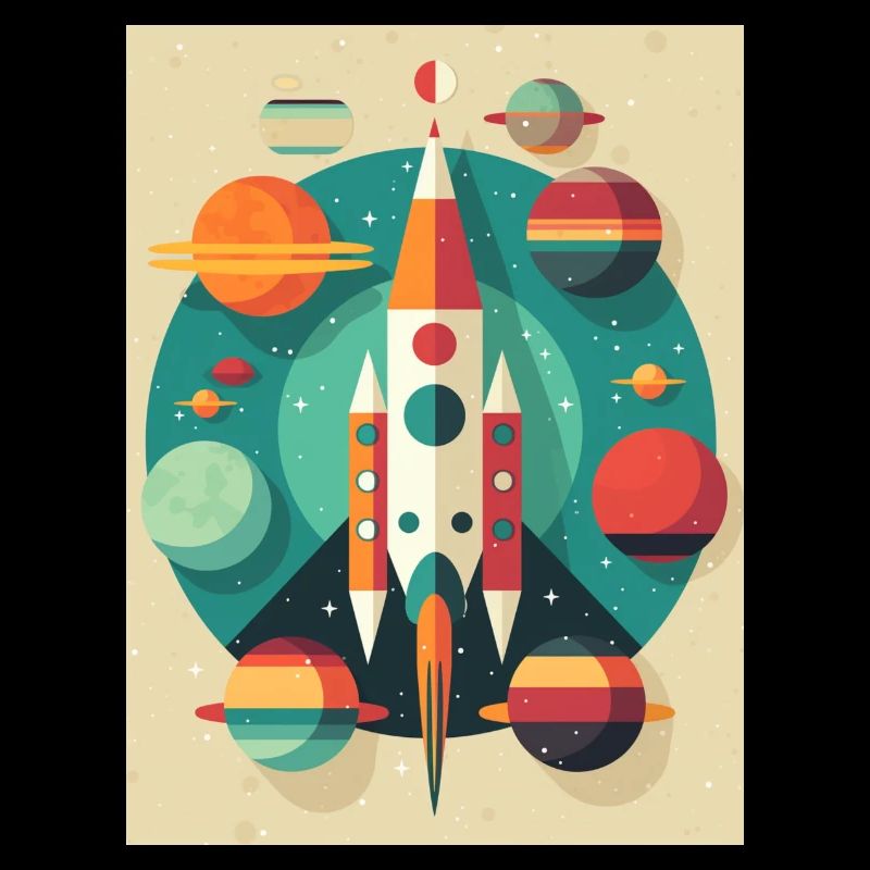 Lancement de fusée Raketenstart