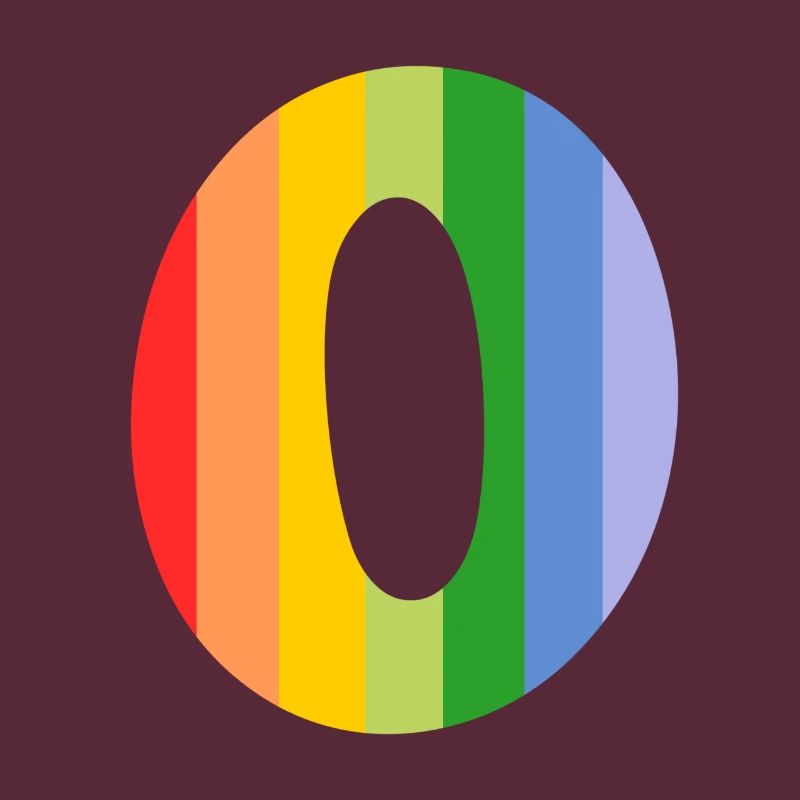 Buchstabe oder Regenbogen